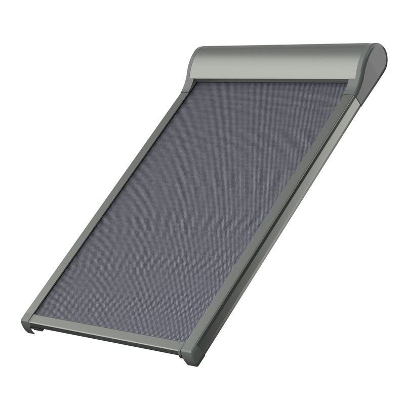 Markiza zewnętrzna do okna dachowego Fakro AMZ EL.230 089 RAL 7022 94x118 elektryczna