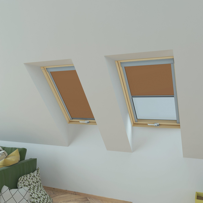 Roleta wewnętrzna do okna dachowego Fakro ARP/242 134x60 rozpraszająca manualna