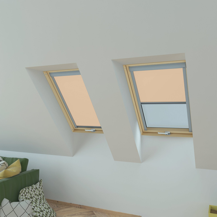 Roleta wewnętrzna do okna dachowego Fakro ARP/241 55x78 rozpraszająca manualna